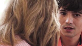 Big natural titteed Pristine Edge yields to stepsons demanding cock