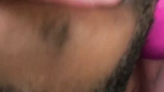 Ebony amateur licks his tasty armpits while jerking off