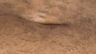 Ebony amateur licks his tasty armpits while jerking off