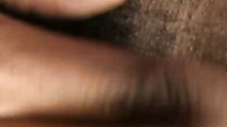 Ebony amateur licks his tasty armpits while jerking off