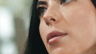 Sophia Locke smothers stepdaughters face slamming cunt down for oral worship