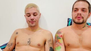 Hot scene of Aksen fucking blond bottom Billy relentlessly in doggy