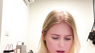 Solo Sweetie Swings Her Hair Hands Blonde Edition