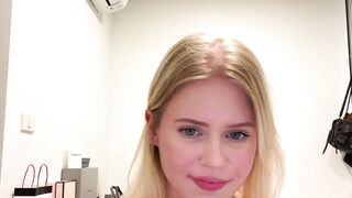 Solo Sweetie Swings Her Hair Hands Blonde Edition
