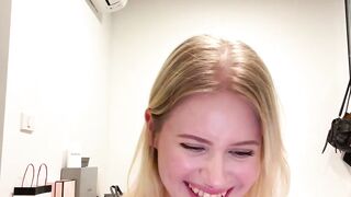 Solo Sweetie Swings Her Hair Hands Blonde Edition