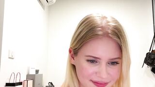 Solo Sweetie Swings Her Hair Hands Blonde Edition