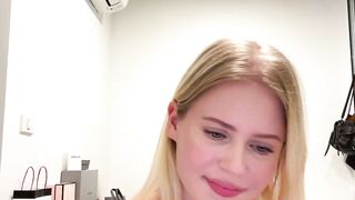 Solo Sweetie Swings Her Hair Hands Blonde Edition