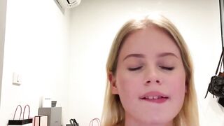 Solo Sweetie Swings Her Hair Hands Blonde Edition