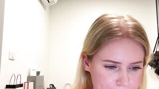 Solo Sweetie Swings Her Hair Hands Blonde Edition
