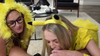 My hard cock peeks deep inside Kyler Quinn and Lily Larimar deep pussies