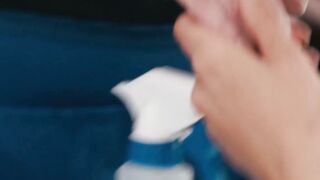Watch Olivia Madison tongue fuck horny couple in filthy cleaning session