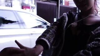 Cute Thai teen with big tits picked up with a Tuk Tuk and fucked
