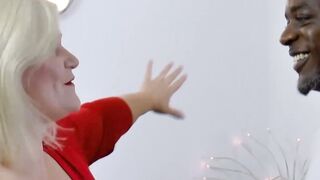 Chubby Blonde Granny Takes Massive BBC Hardcore