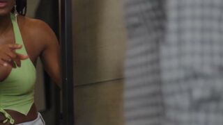 Dudes revenge fucks girlfriends ebony sister Nicole Kitt hard