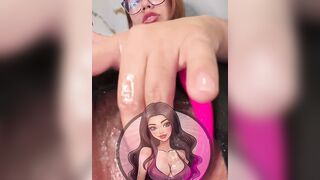 Latina Cutie Swings Her Hair Hands Solo