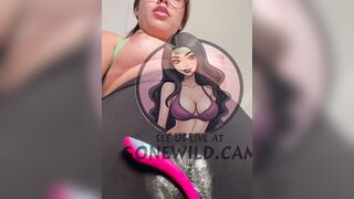 Latina Cutie Swings Her Hair Hands Solo
