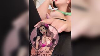Latina Cutie Swings Her Hair Hands Solo