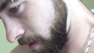 Blake Ridings erection buried deep in Billy Warrens throat