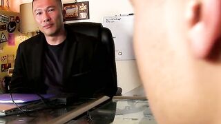 Prof Damian Dragon taught Max Blairwoods ass how to endure a cock