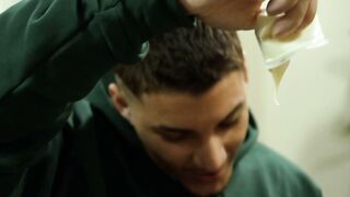 I drained my cock in Little Pucks mouth after devastating her cunt