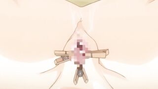Colosseum no Senki: Big boobs blonde chained, ravaged in brutal bondage & anal BDSM