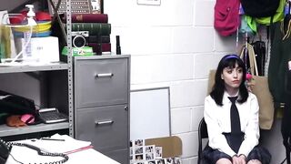 Busty Anna Starr caught stealing by security guard
