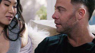 Adorable Lulu Chu is seduced by Kimmy Kimm and her boyfriend Seth Gamble