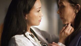Nurse Sinn Sage is seduces into a wild lesbian sex by a doctor Vicki Chase
