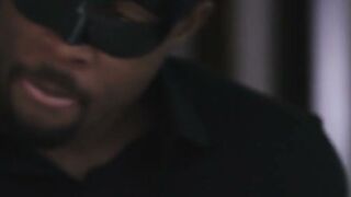 Buffed DeAngelo Jackson fucks Dominic Pacifico hard on his back until cumshot