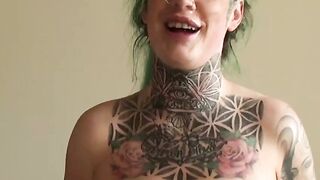 Tattooed Madina loves being a slut for daddy Pascal White