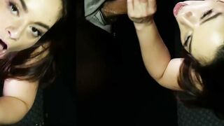 What an amazing POV of big ass babe Sophia Burns sucking dicks