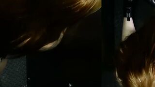 POV of tattooed babe Skye Mae giving her first gloryhole blowjob