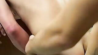 Casual boy Shane Allen anal fucked in a kitchen threesome by Ayden James and Kelly Co
