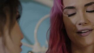 Sultry tranny Lena Moon gives my moist mouth and ass deep penetration