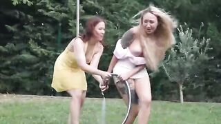 Friendly Gardner Girl Next Door - Garden Party Threesome