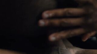 Sizzling hot Cesar Xes covered my dark face with his sticky white cum