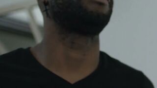 I slide my big black cock into wavy haired Armond Rizzos delicious ass