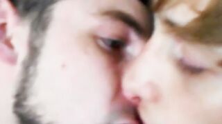 Toby Springs kisses his twink Elis Ataxxx softly and romantically until both get horn