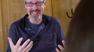 Teen slut Elle Rose gives grandpa Michael a good time