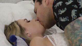 Petite blonde Athena Faris is pussy railed by hung daddy