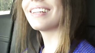 Petite stepsis Alex Blake is fucked hard inside the car
