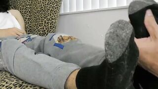 Foot Worship - Foot Licking & Sucking by Richards Dickey with Caleb Calmoeet in HD