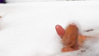 Huge Dick Tease - Richie Leonex Stroking His Monster Penis In The Bathtub
