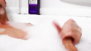 Huge Dick Tease - Richie Leonex Stroking His Monster Penis In The Bathtub