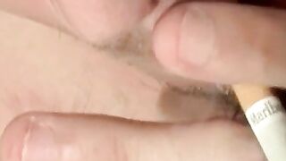 Smoking Hot Blonde Babe Jerks Off While Smiling - Solo Female Masturbation