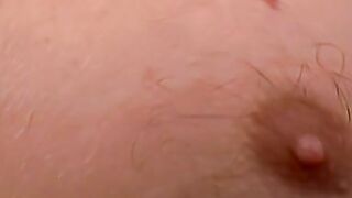 Hunk's Solo Bathroom Masturbation - Close-up View of Big Dick