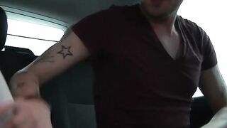 Three barely legal Guys Barebacking In Car Action - Gay Sex Videos