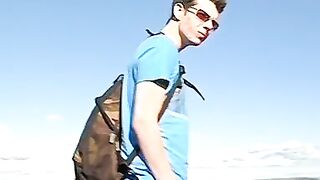 Twink Threesome - Backseat Breeders" or "3way Fucked Hard In The Car" with tags like #twunks-fucking, threesome, twins, analized, ass-lick
