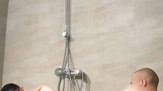 3way Thick-Thins" - Three sexy barely legal men share an erotic encounter in this steamy bathroom scene with blowjobs, anal sex, doggy style, cumshots & facial!