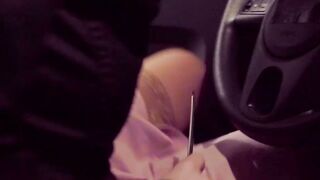 Blondie Blows Instructor Before Driving Test - Hidden Cam Sex